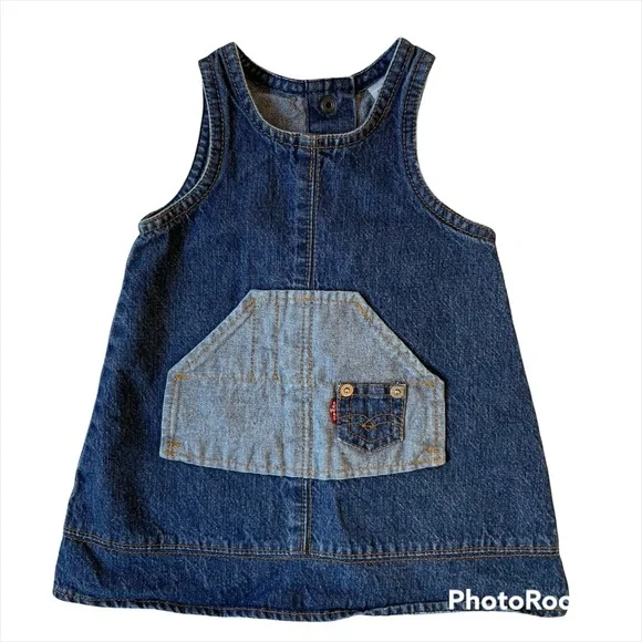 levi's sleeveless denim dress Rio Denim Dress - Medium Wash